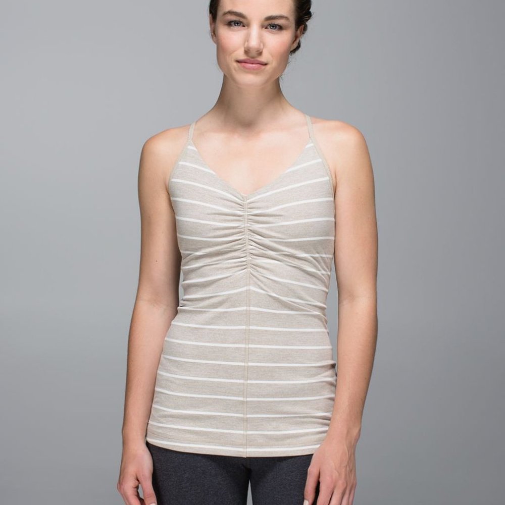 Lululemon Open Your Heart Tank Cayman Mojave Tan 4